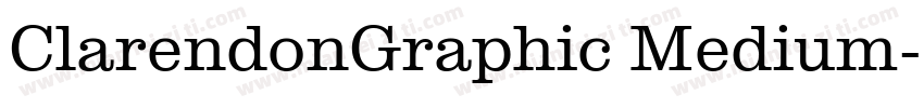 ClarendonGraphic Medium字体转换